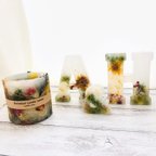 作品Botanical Candle holderとイニシャルセット  アルファベット  結婚式  ボタニカル ナチュラル