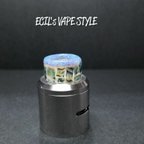 作品一個限定！ライトブルーのリアルシェルと京都オパール ドリップチップ VAPE ８１０