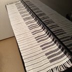 作品【幅広】ピアノ掛け　140cm   手織り　鍵盤柄　送料無料