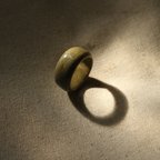 作品chiso round ring #0512283【陶器リング　指輪　陶器アクセサリー　陶器ジュエリー　練り込み　セラミック　セラミックリング　マーブル　金属アレルギー　金アレ対応】