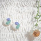 作品＊雪に咲くお花のピアス＊