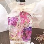 作品夜桜　お花見シリーズ　ハーバリウム　〜ウイスキー瓶　さくら　桜