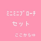 作品ここから⇒　お得なﾐﾆﾐﾆﾌﾞﾛｰﾁセット