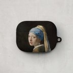 作品AirPods ケース / ヨハネス フェルメール「真珠の耳飾りの少女 (1665)」 Pro バロック 真珠 耳飾り 少女 名作 絵画 アート レトロ マット ペア 個性的 おもしろ 耐衝撃