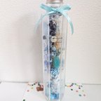 作品ハーバリウム     ブルー❁ブーケ    200ml