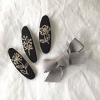 作品ribbon & joli-pin set C black