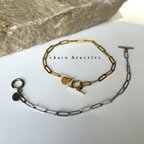 作品【全品30%オフ】-- 刻印 chain bracelet ---- /チェーンネックレス / シルバー / イニシャル / シルバーアクセサリー / ペア / ペアネックレス / ブレスレット