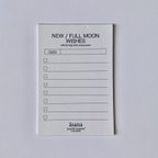 作品[受注制作] 新月・満月のお願いごとリスト 25枚綴り / NEW MOON ・ FULL MOON WISHES