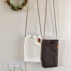 作品［はっ水帆布］夏のお出かけに☀︎スマホショルダー サコッシュ