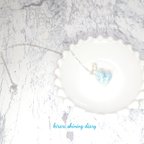 作品カリブ海の宝石  ラリマー と 淡水真珠 の ネックレス silver925  天然石 ブルーペクトライト  パール