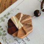 作品【送料無料】Wooden necklace GIZACHOCO-2