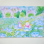 作品✻ ネモフィラ　くじゅう花公園 / ポストカード２枚 / postcard / no.121