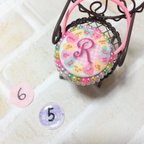 作品【6ー5】《¥440》くるみボタン ヘアゴム ハンドメイド