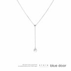 作品‘雫/しずく’ネックレス【K18,アコヤパール,真珠,ダイヤモンド】