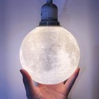 作品【New!】3D Moon Pendant Light (2 colors)｜月ライト(大+) - 愛と幸運の星 -【5th Year Anniversary♪】