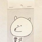 作品いぬの落書きステッカー(柴犬)