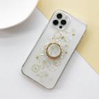 作品【貝殻】 スマホケース スマホリング iPhone15Pro・Xperia10 V・GalaxyS23ケース
