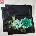 作品◆花刺繍の兵児帯②