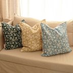 作品3Colors Floral Cushion Cover
