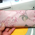 作品【試作品展示】小長財布(ラミネート/ライラック桃色)