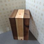 作品ダストボックス ゴミ箱 45L 木製 ウッドボックス