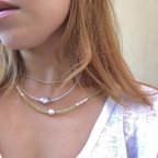 作品simple bule lace necklace & choker