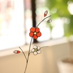 作品ふっくらと可愛らしい❁︎ガラスの梅の花