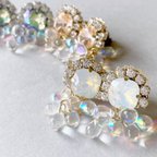 作品大粒 Jewel Bijou チタン ポストピアス レジン キラキラ ドロップ パーティーや結婚式 フォト撮影などに