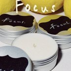 作品こだわり柑橘ブレンド　no.2 "Focus" リラックス & 集中 | ティーライトアロマキャンドル