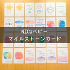 作品【送料無料】NICUベビー　マイルストーンカード
