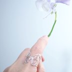作品Fairy Butterfly Ring *〜蝶のフリーサイズリング〜* (silver)