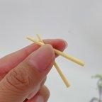 作品5善 約39㎜  ミニチュア お箸  はし 和食 日本食 樹脂製 miniature