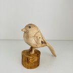 作品小鳥の置物⭐︎木彫り⭐︎木工雑貨