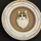 作品ノルウェージャンの刺繍ブローチ【送料無料】