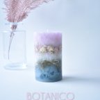 作品ボタニカルキャンドル　BOTANICOランタンキャンドル　千日紅