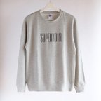 作品Print Sweatshirt - Gray（プリントスウェットシャツ - グレー）SW002
