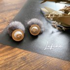 作品Perl button × Mink fur -2way-