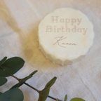 作品【モニター名入れ】フェイクケーキ キャンドル 誕生日 クレイケーキ ウェルカムスペース ウェディング