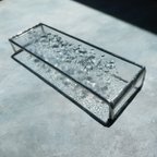 作品氷粒・ステンドグラスのリングレスト（ロング）/ 透明ガラス