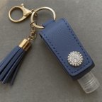 作品SALE‼️ ボトル付き　除菌ジェルホルダー【Blue】