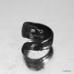 作品 mat black moray eel ring-マットブラックウツボリング