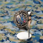 作品【2022新作】「sphere（スフィア）」手作り時計／ベルトカラー6色 名入れ可