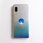 作品シンプルミニマム好きな人のための満月とブルーのグラデのスマホケース：アンドロイド・iPhone全機種対応・要確認