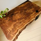 作品ローテーブル  一枚板　楠木