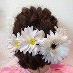 作品値下げ！ 白  髪飾り ヘッドドレス  ヘアアクセサリー