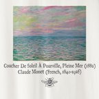 作品ロングスリーブＴシャツ　Pink Sea／Monet   クロード・モネ　Claude Monet   ビックシルエット　コットン100%   