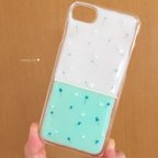 作品再…販♡フラワーガーデン＊パステルグリーン　iPhoneケース