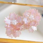 作品Pearl SAKURA Flowerﾟ･*:.｡❁フラワーアクセサリー