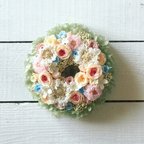 作品受注制作 XS size order-made preserved flowers wreath リース (約10cm～15cm) 