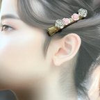 作品バラのヘアクリップ